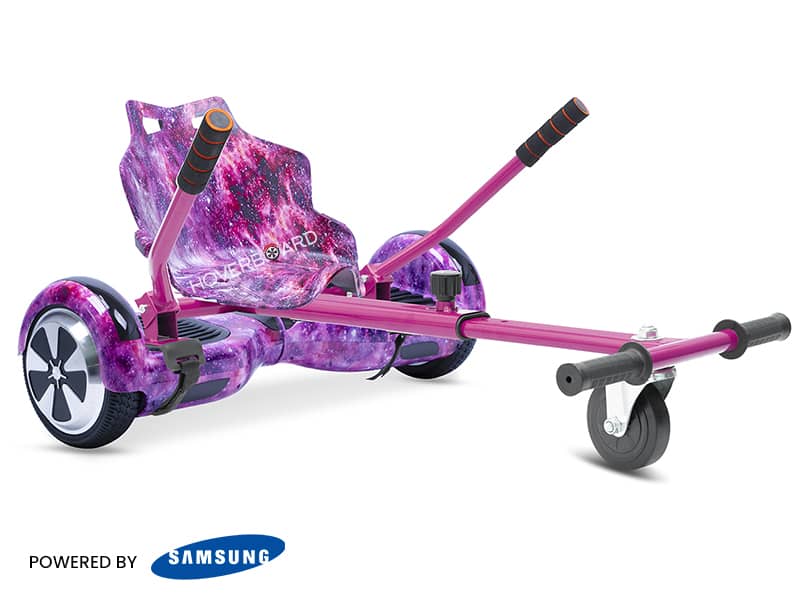Pink hoverboard and kart bundle 2025